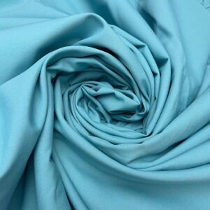 Turquoise Blue Woven Fabric Roll Solid Color Textile Sewing Upholstery 3.2 Meter